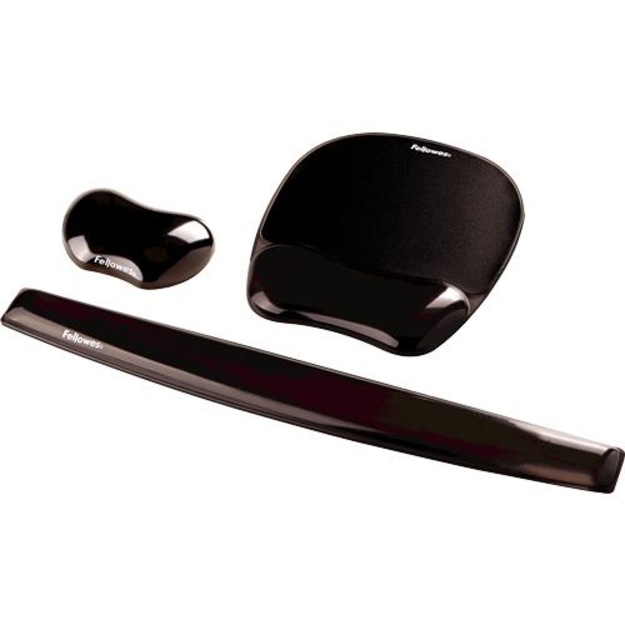 Pelės kilimėlis MOUSE PAD CRYSTAL GEL/BLACK 9112101 FELLOWES