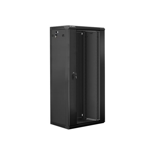 Komutacinė spinta pakabinama LANBERG WF01-6427-10B rack 19 demounted flat pack 27U/600x450mm black