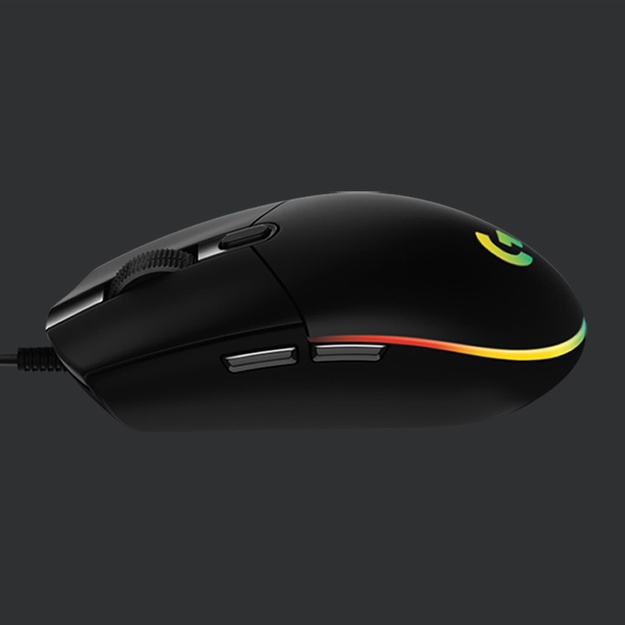 Kompiuterinė pelė laidinė MOUSE USB OPTICAL G203/BLACK 910-005796 LOGITECH