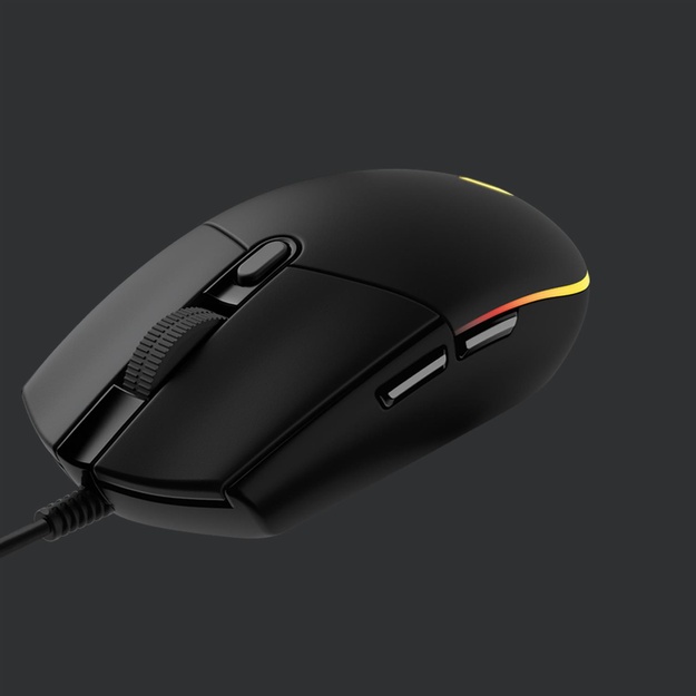 Kompiuterinė pelė laidinė MOUSE USB OPTICAL G203/BLACK 910-005796 LOGITECH