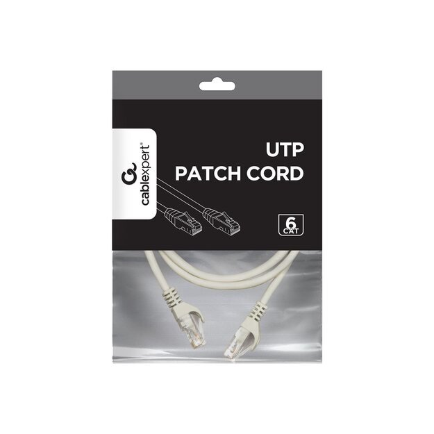 Patch kabelis GEMBIRD PP6U-2M RJ45, cat.6, UTP, 2m, gray 18