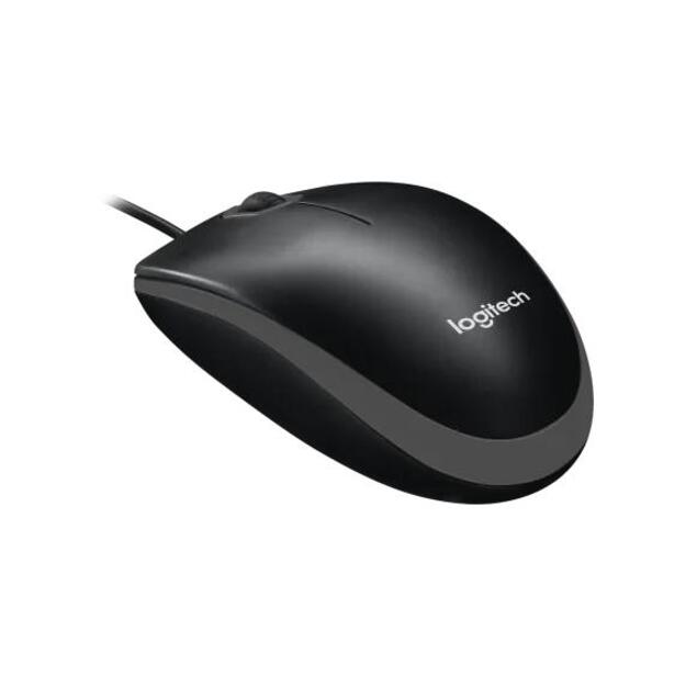 Kompiuterinė pelė laidinė MOUSE USB OPTICAL B100/BLACK OEM 910-003357 LOGITECH 12
