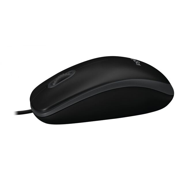 Kompiuterinė pelė laidinė MOUSE USB OPTICAL B100/BLACK OEM 910-003357 LOGITECH