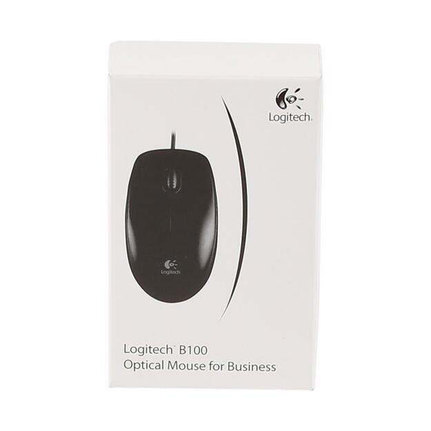 Kompiuterinė pelė laidinė MOUSE USB OPTICAL B100/BLACK OEM 910-003357 LOGITECH 21