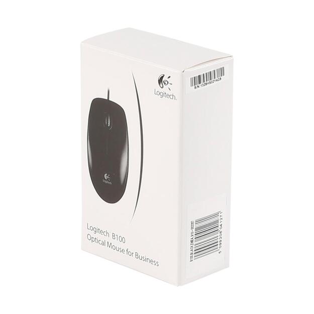 Kompiuterinė pelė laidinė MOUSE USB OPTICAL B100/BLACK OEM 910-003357 LOGITECH 20