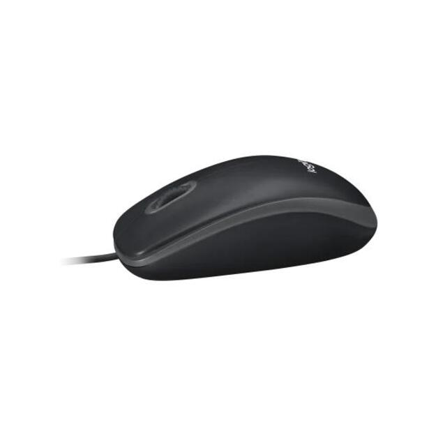 Kompiuterinė pelė laidinė MOUSE USB OPTICAL B100/BLACK OEM 910-003357 LOGITECH 14