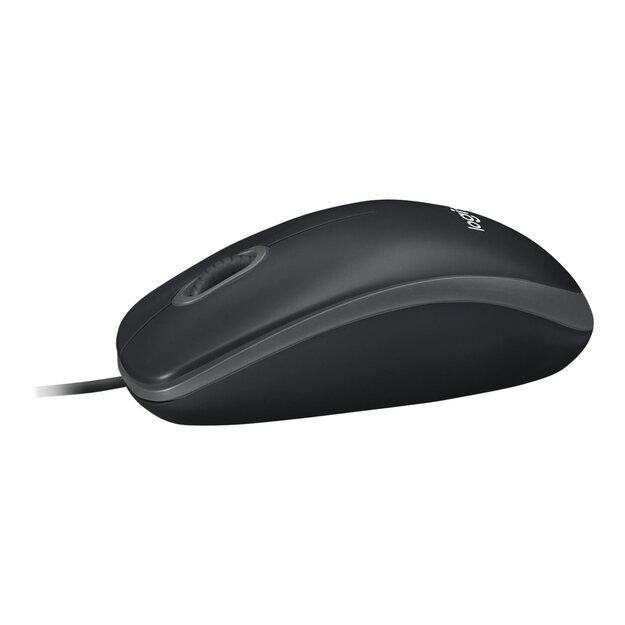 Kompiuterinė pelė laidinė MOUSE USB OPTICAL B100/BLACK OEM 910-003357 LOGITECH