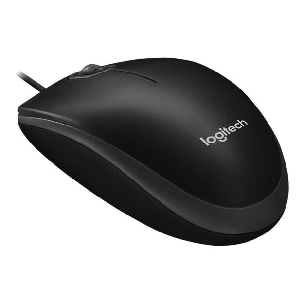 Kompiuterinė pelė laidinė MOUSE USB OPTICAL B100/BLACK OEM 910-003357 LOGITECH