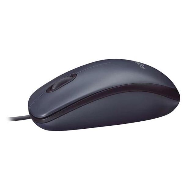 Kompiuterinė pelė laidinė MOUSE USB OPTICAL B100/BLACK OEM 910-003357 LOGITECH