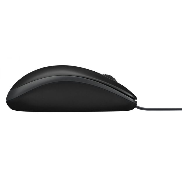 Kompiuterinė pelė laidinė MOUSE USB OPTICAL B100/BLACK OEM 910-003357 LOGITECH