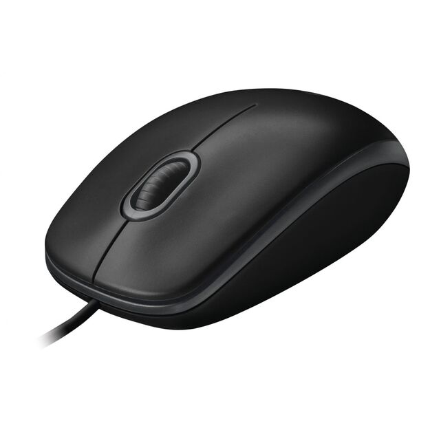 Kompiuterinė pelė laidinė MOUSE USB OPTICAL B100/BLACK OEM 910-003357 LOGITECH