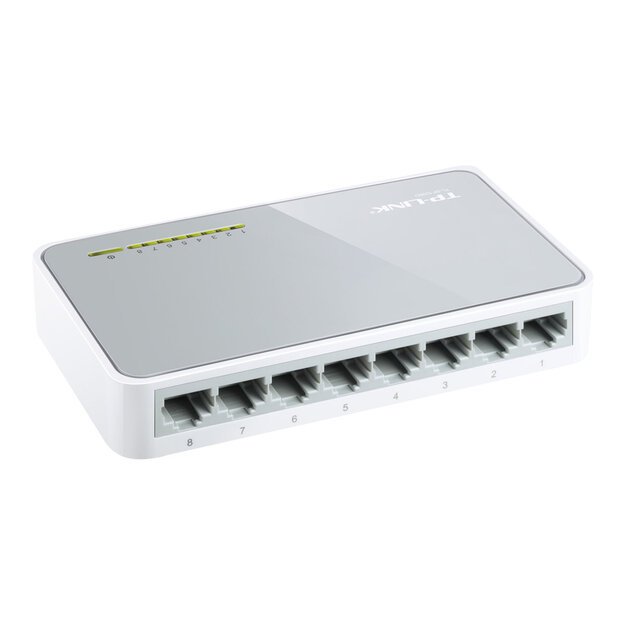 Komutatorius TP-LINK 8port 10 100 Desktop TL-SF1008D