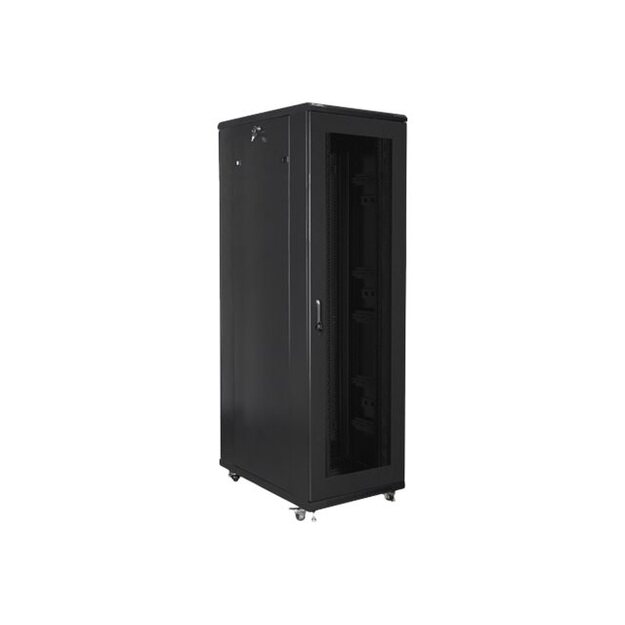 LANBERG rack cabinet 19inch free-standing 42U/800x1000 flat pack with mesh door black