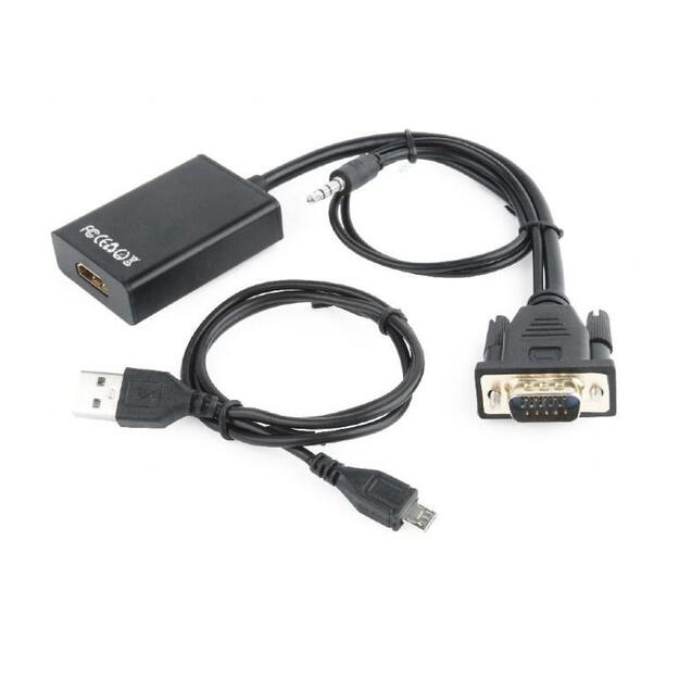 I/O ADAPTER VGA TO HDMI/A-VGA-HDMI-01 GEMBIRD