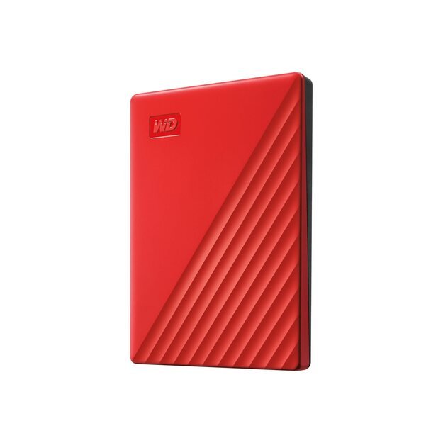 Išorinis kietasis diskas HDD |WESTERN DIGITAL|My Passport|2TB|USB 2.0|USB 3.0|USB 3.2|Colour Red|WDBYVG0020BRD-WESN