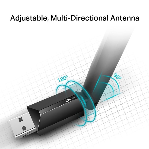 USB belaidžio tinklo Wi-Fi adapteris 600MBPS ARCHER T2U PLUS TP-LINK