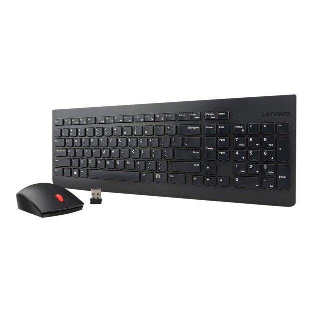 Klaviatūra + pelė komplektas LENOVO Essential Wireless Keyboard and Mouse Combo U.S. English with Euro symbol