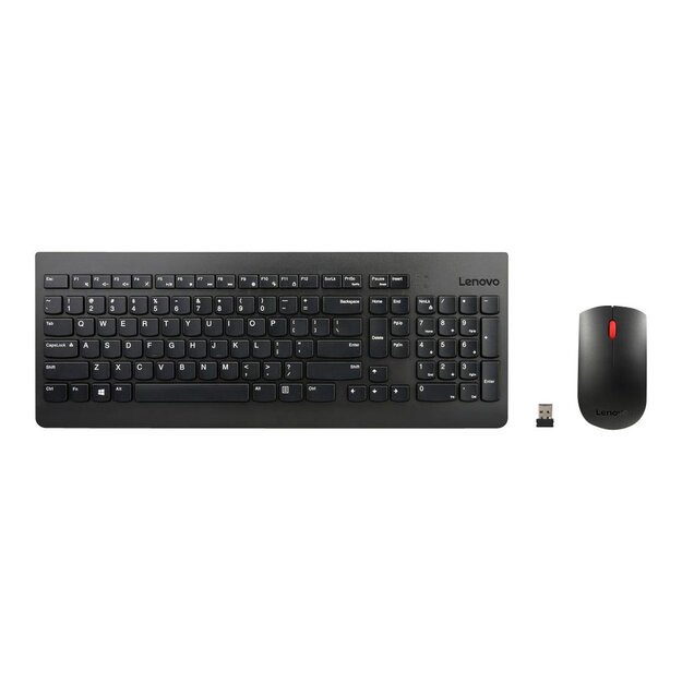 Klaviatūra + pelė komplektas LENOVO Essential Wireless Keyboard and Mouse Combo U.S. English with Euro symbol