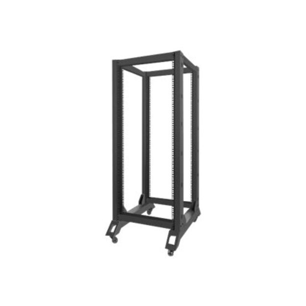 Komutacinė spinta pastatoma LANBERG OR01-6827-B open rack 19 27U/600x800mm black