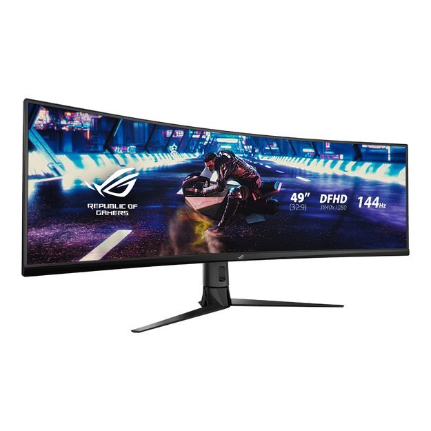 Monitorius ASUS XG49VQ 49inch Gaming monitor VA UWQHD 4ms up to 144Hz 3840x1080 450cd/m2 3Y