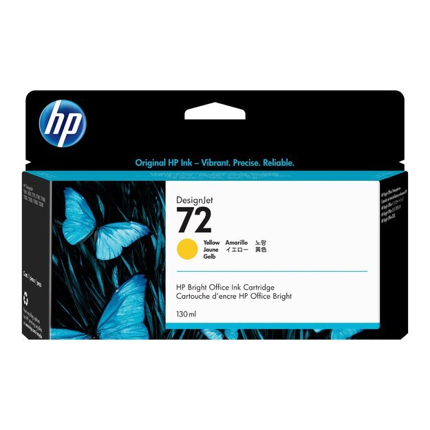HP 72 ink yellow Vivera 130ml DesignJet T1100 T610 T620 T770 T1200