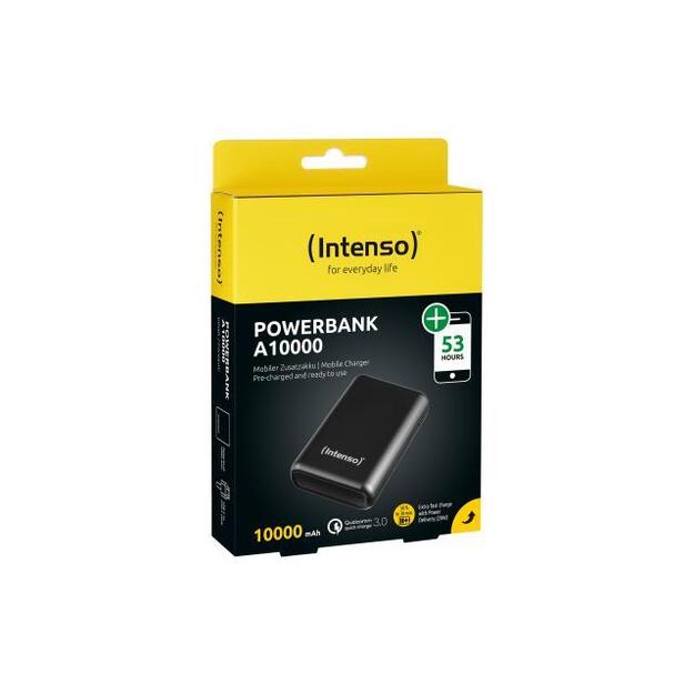 Išorinė baterija USB 10000MAH/ANTHRACITE A10000 INTENSO