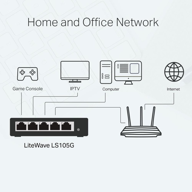 Komutatorius TP-LINK LS105G 5x10Base-T 100Base-TX 1000Base-T