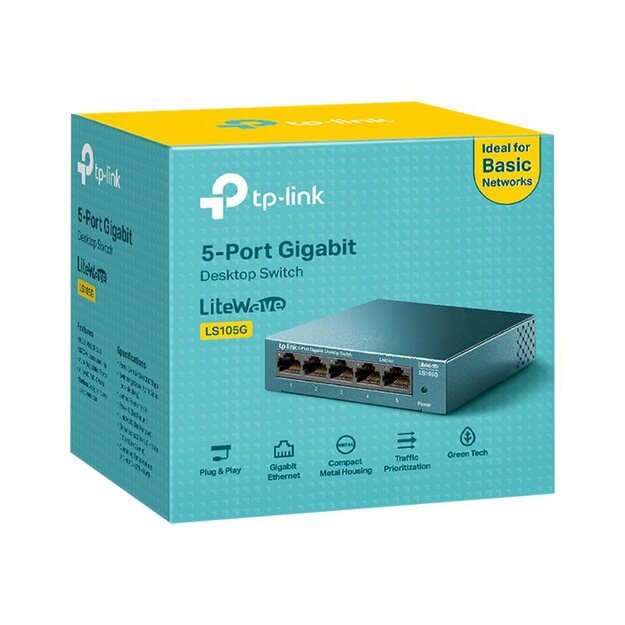 Komutatorius TP-LINK LS105G 5x10Base-T 100Base-TX 1000Base-T