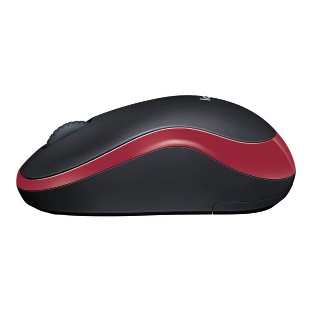 Kompiuterinė pelė belaidė LOGITECH M185 - RED - EWR2 10