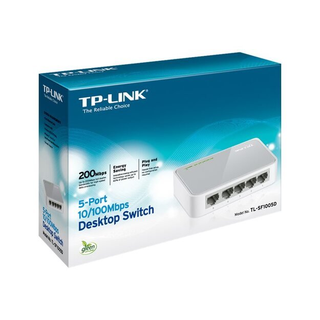 Komutatorius 5PORT 10 100M TL-SF1005D TP-LINK