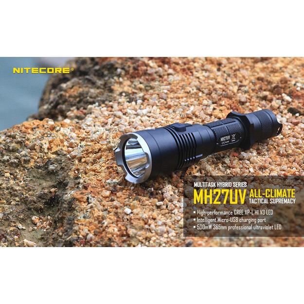 Žibintuvėlis MH SERIES/1000 LUMENS MH27UV NITECORE 3