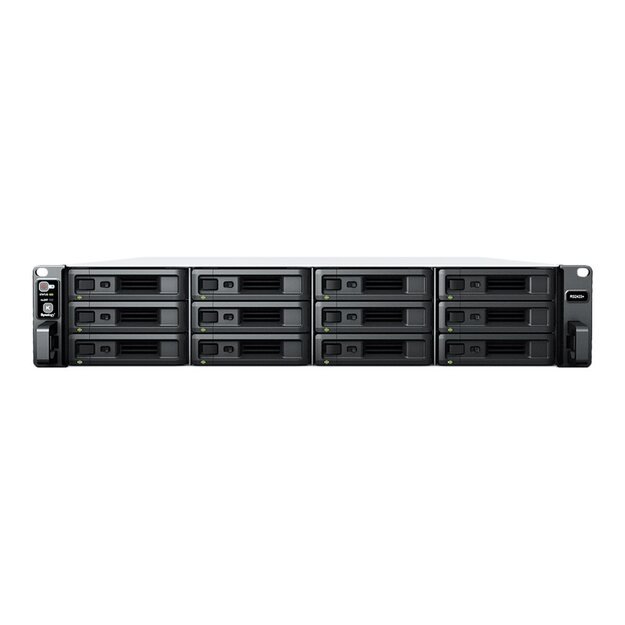 SYNOLOGY RS2423+ 12-BAY Rackstation AMD Ryzen Embedded V1500B AMD QUAD CORE 8GB RAM HDD/SSD Only