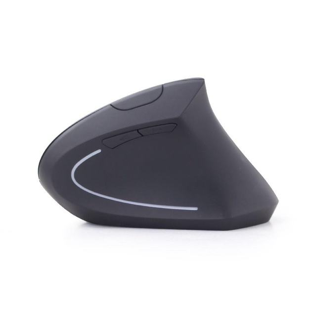 Kompiuterinė pelė belaidė MOUSE USB OPTICAL WRL BLACK/ERGONOMIC MUSW-ERGO-01 GEMBIRD