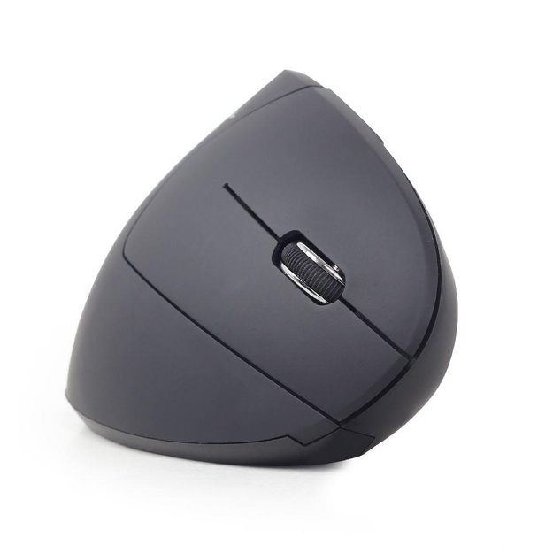 Kompiuterinė pelė belaidė MOUSE USB OPTICAL WRL BLACK/ERGONOMIC MUSW-ERGO-01 GEMBIRD