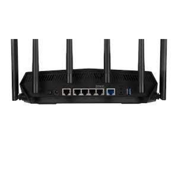 Wireless Router|ASUS|Wireless Router|6000 Mbps|Mesh|Wi-Fi 5|Wi-Fi 6|IEEE 802.11a|IEEE 802.11b|IEEE 802.11g|IEEE 802.11n|USB 3.2|4x10/100/1000M|1x2.5GbE|LAN \ WAN ports 1|Number of antennas 6|TUFGAMINGAX6000