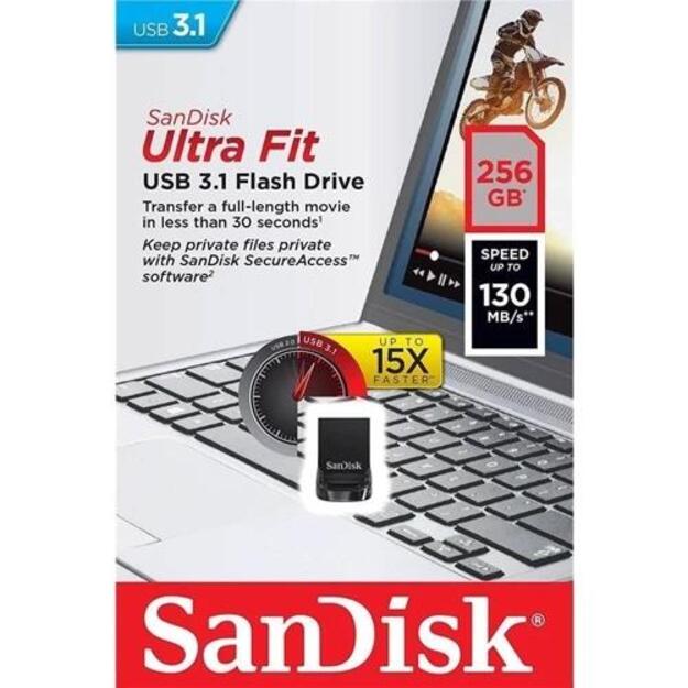 MEMORY DRIVE FLASH USB3.1/256GB SDCZ430-256G-G46 SANDISK 4