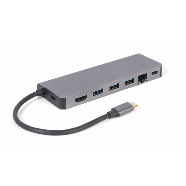 I/O ADAPTER USB-C TO HDMI/USB3/5IN1 A-CM-COMBO5-05 GEMBIRD