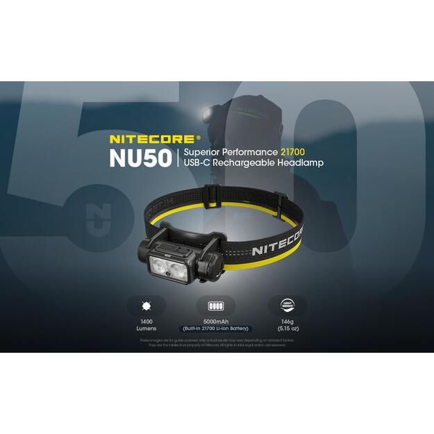 HEADLAMP NU SERIES 1400 LUMENS/NU50 NITECORE 9