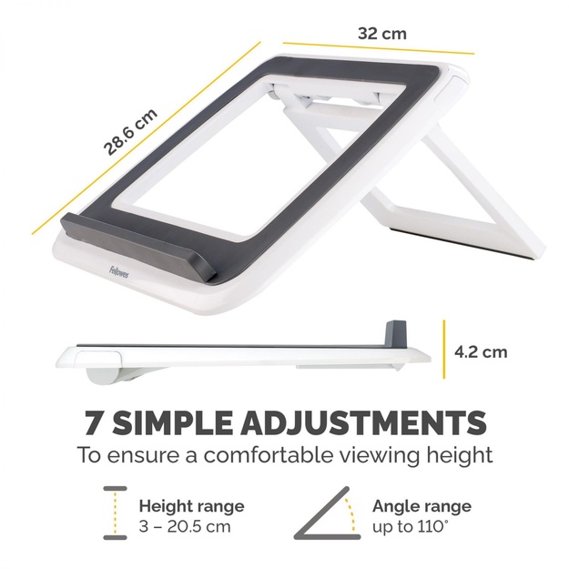 NB ACC STAND QUICK LIFT WHITE/I-SPIRE /17  8210101 FELLOWES