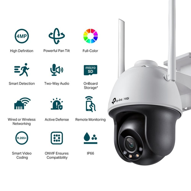 Belaidė kamera 4MP PAN TILT VIGI C540-W(4MM) TP-LINK