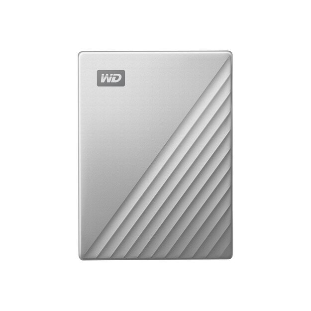 WD My Passport Ultra Mac 5TB Silver USB-C/USB3.0 HDD 2.5inch Metal finish RTL portable extern
