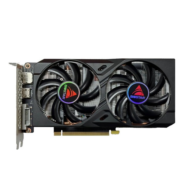 Graphics Card|BIOSTAR|NVIDIA GeForce GTX 1660 TI|6 GB|GDDR6|192 bit|PCIE 3.0 16x|GPU 1500 MHz|Dual Slot Fansink|1xDVI-D|1xHDMI|1xDisplayPort|VN1666TF69