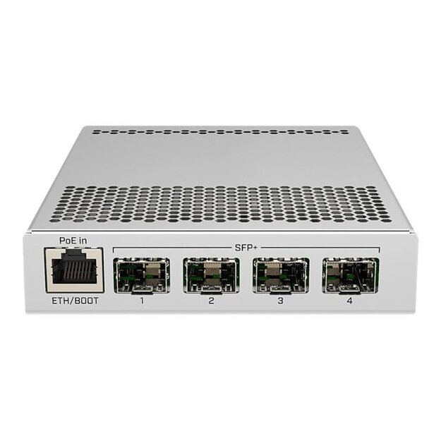 Switch|MIKROTIK|1x10Base-T / 100Base-TX / 1000Base-T|4xSFP+|PoE ports 1|CRS305-1G-4S+IN