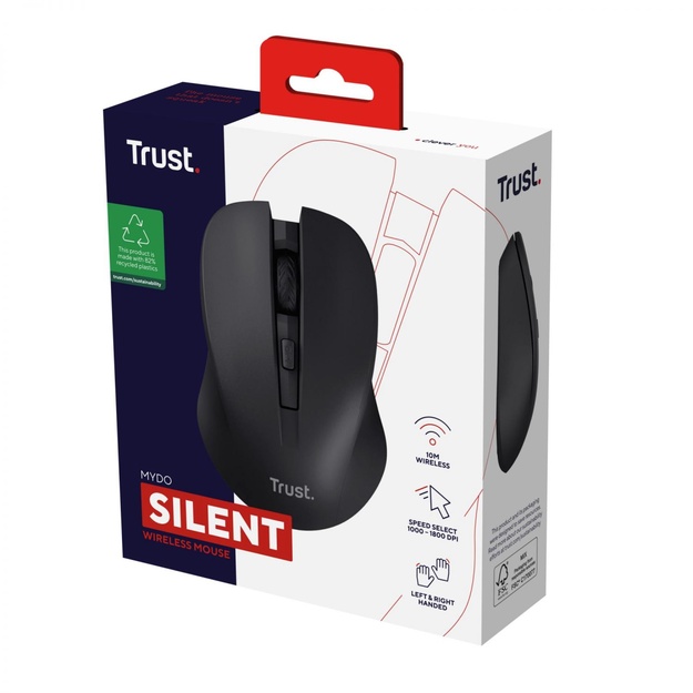 MOUSE USB OPTICAL WRL BLACK/MYDO 25084 TRUST