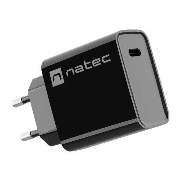 NATEC USB Charger Ribera USB-C 20W Power Delivery black