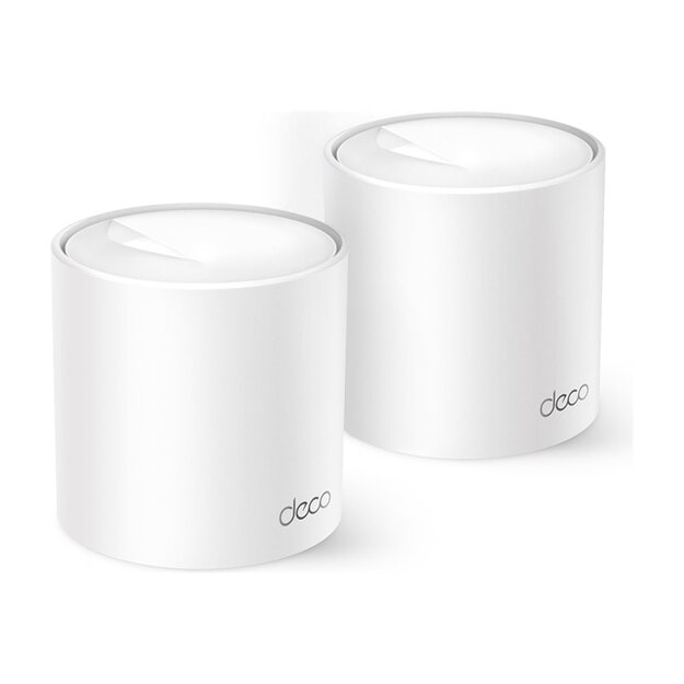 Namų bevielio Mesh tinklo sistema TP-LINK 1500Mbps Wi-Fi 6 1x10/100/1000M 1x2.5GbE DHCP DECOX10(2-PACK)