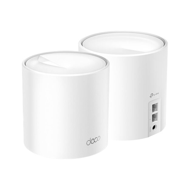 Namų bevielio Mesh tinklo sistema TP-LINK 1500Mbps Wi-Fi 6 1x10/100/1000M 1x2.5GbE DHCP DECOX10(2-PACK)