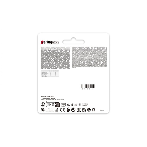 MEMORY DRIVE FLASH USB3.2 64GB/DTSE9G3/64GB KINGSTON