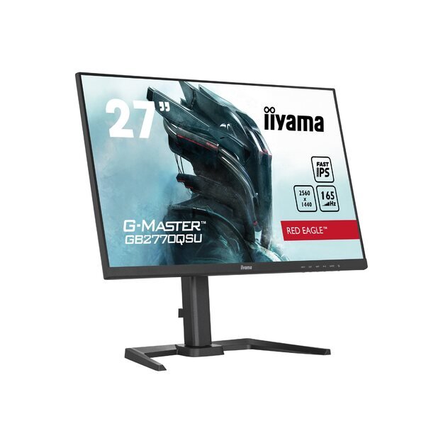 IIYAMA GB2770QSU-B5 27inch ETE IPS G-Master 2560x1440 165Hz 1000:1 400cd/m2 0.5ms HDMI DP 2xUSB-HUB 3.0 Speakers Black Tuner