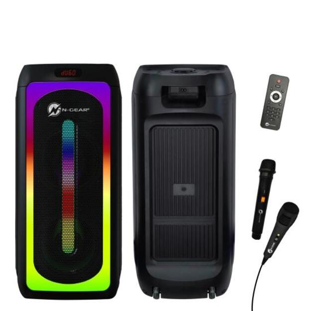 Portable Speaker|N-GEAR|LET S GO PARTY JUKE 808|Black|Wireless|Bluetooth|LGPJUKE808